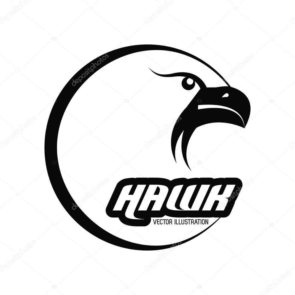 Animal  concept represented by Haluk icon over circle. black and white graphic. Isolated and flat illustration