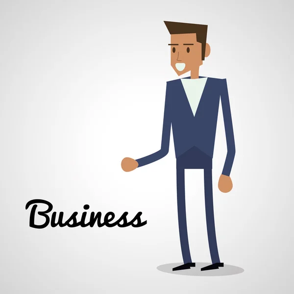 Man icon. Business design. Vector graphic — Stock Vector