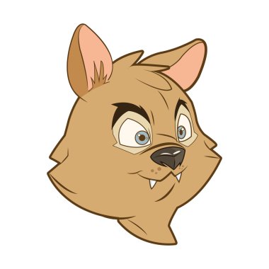 Sincap çizgi film simgesi