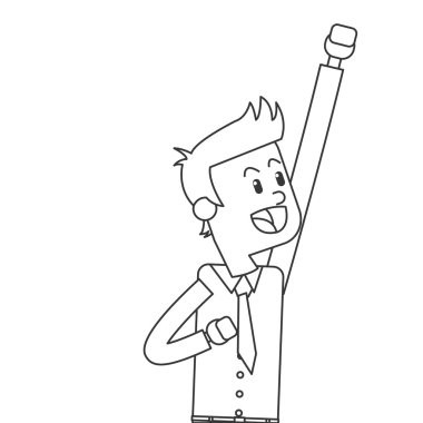 mutlu işadamı simgesi