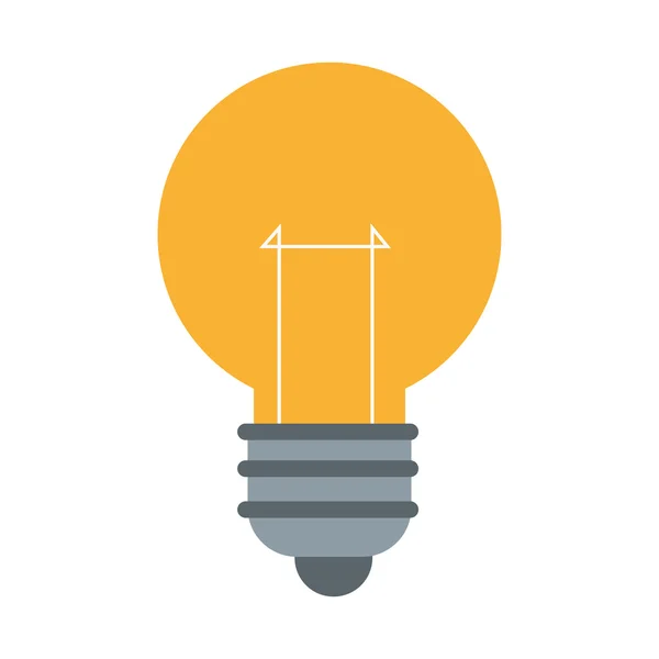 Yellow lightbulb icon — Stock Vector
