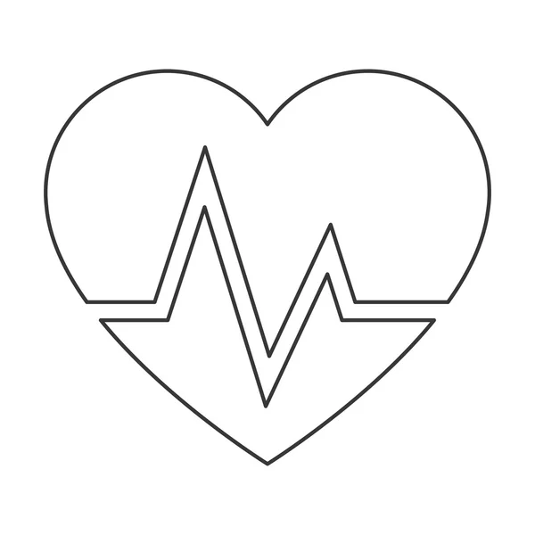 Ikona serca i inwalida — Wektor stockowy