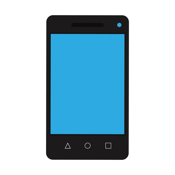 Téléphone portable avec icône de boutons — Image vectorielle