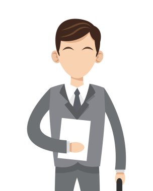 Beyaz işadamı simgesi