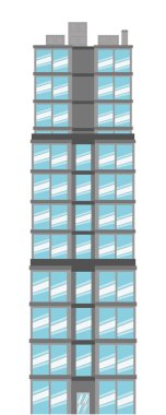 yüksek bina simgesini