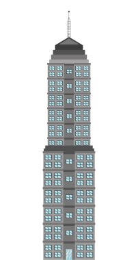 yüksek bina simgesini