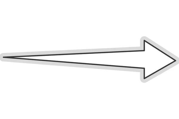 Icono flecha derecha — Vector de stock