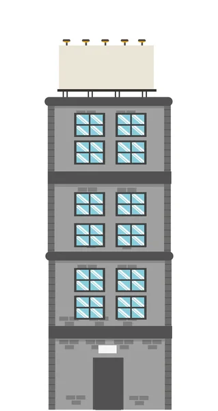 Icono de edificio alto — Vector de stock