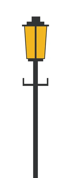 Utomhus lampa ikonen — Stock vektor