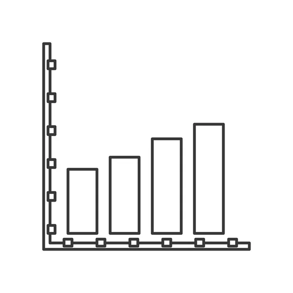 Icono gráfico de barras — Vector de stock