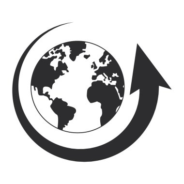 ok ve planet earth simgesini