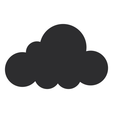 tek bulut simgesi