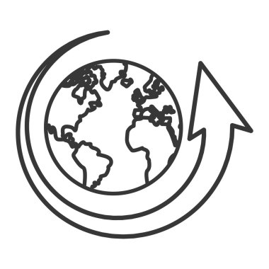 ok ve planet earth simgesini