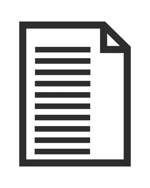 Document papier ligné — Image vectorielle