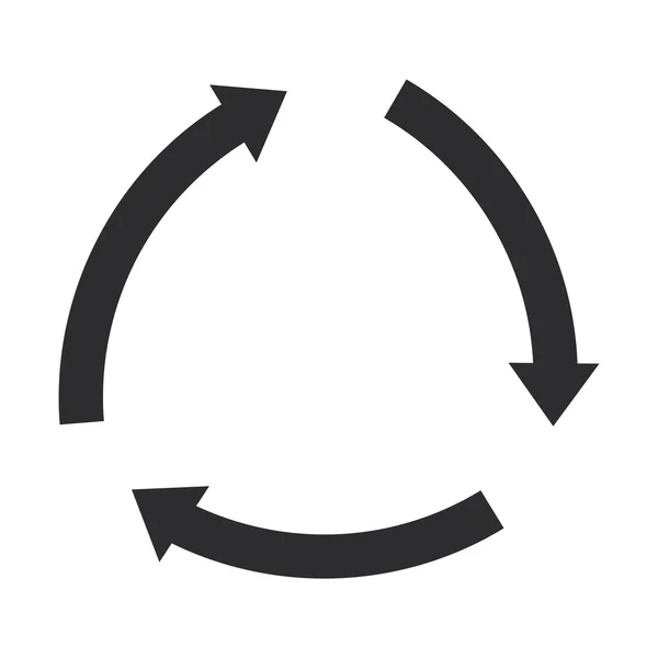 Ícone de setas circulares — Vetor de Stock