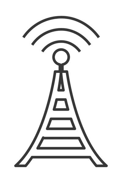 Kommunikációs antenna ikon — Stock Vector