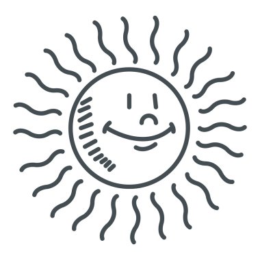 Şirin güneş simgesi