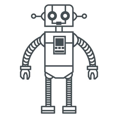 oyuncak robot simgesi