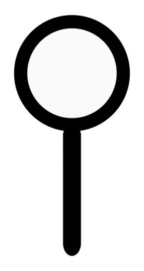 Tek büyüteç simgesini