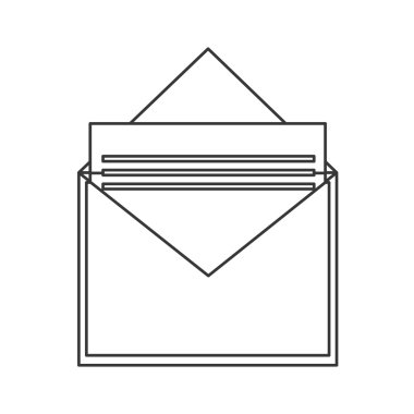 zarf ile belge simgesi