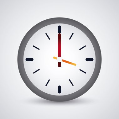 Derma Saat simgesi. Zaman tasarımı. Vektör grafiği