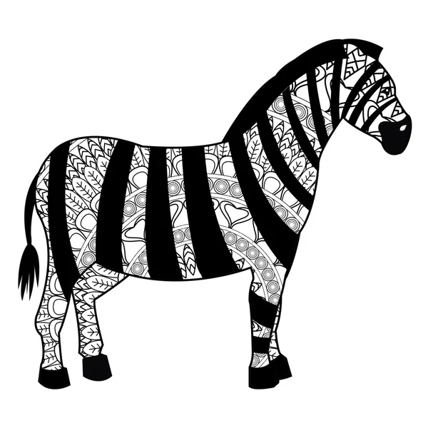 Zebra mandala icon — Stock Vector