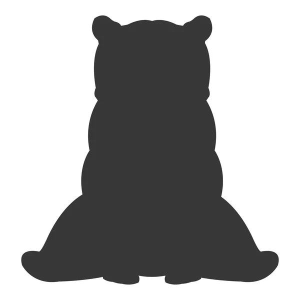 Oso silueta icono — Vector de stock