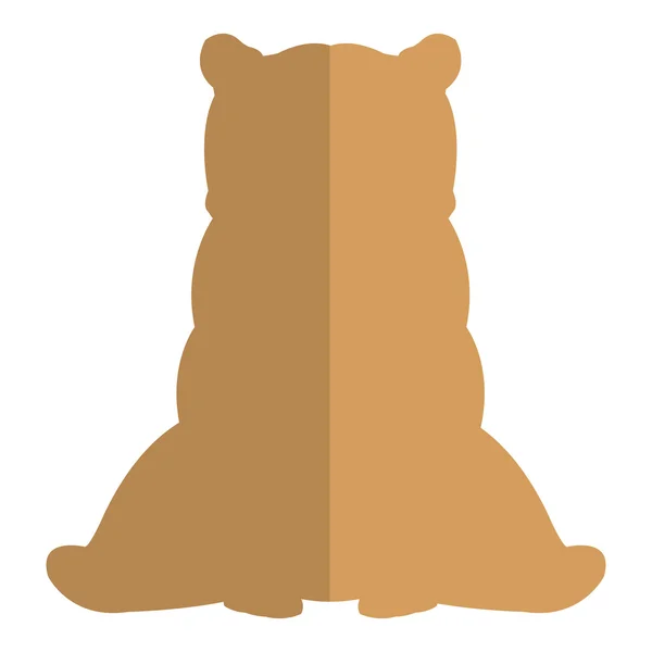 Bärensilhouette — Stockvektor