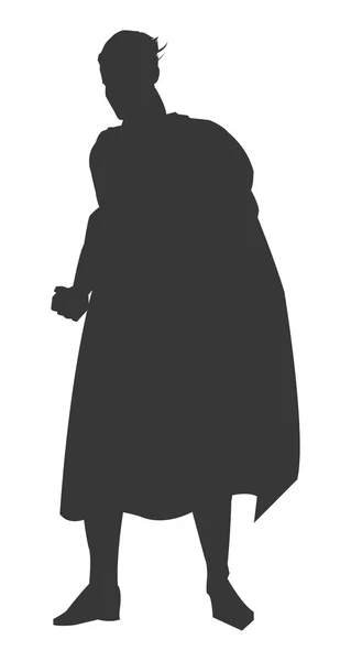 Superhéros posant silhouette — Image vectorielle