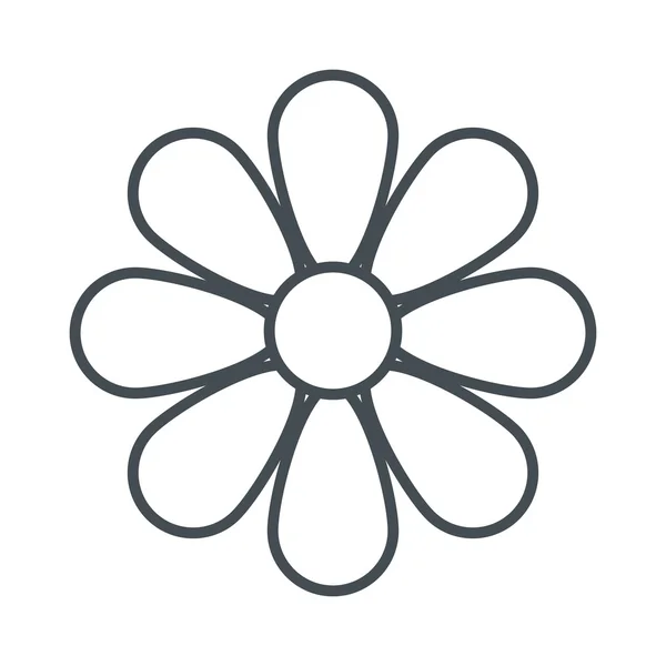 Kwiat linia ikona — Wektor stockowy