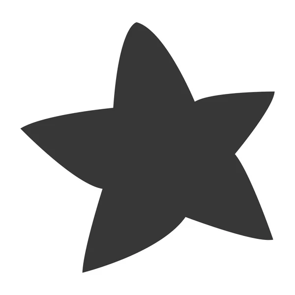 Cute chubby star icon — Stock Vector