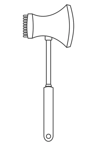 Meat hammer icon — Stock Vector