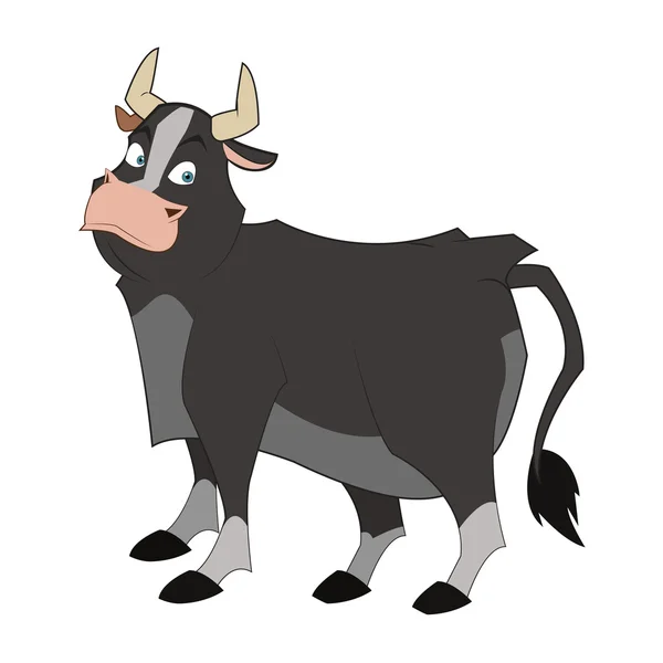 Ícone de touro estilo cômico —  Vetores de Stock