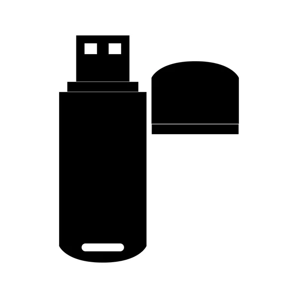 USB 플래시 드라이브 아이콘 — 스톡 벡터