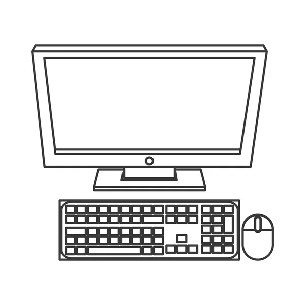 Ikona monitora komputerowego — Wektor stockowy