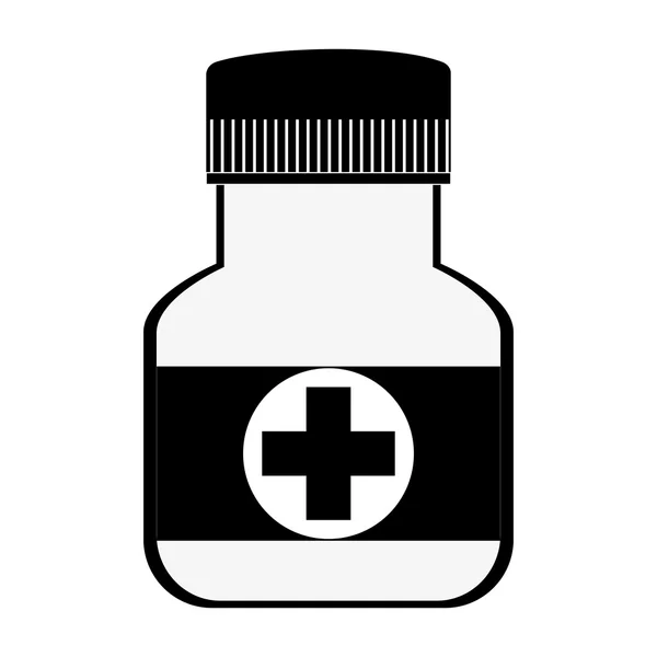 Pil fles pictogram — Stockvector