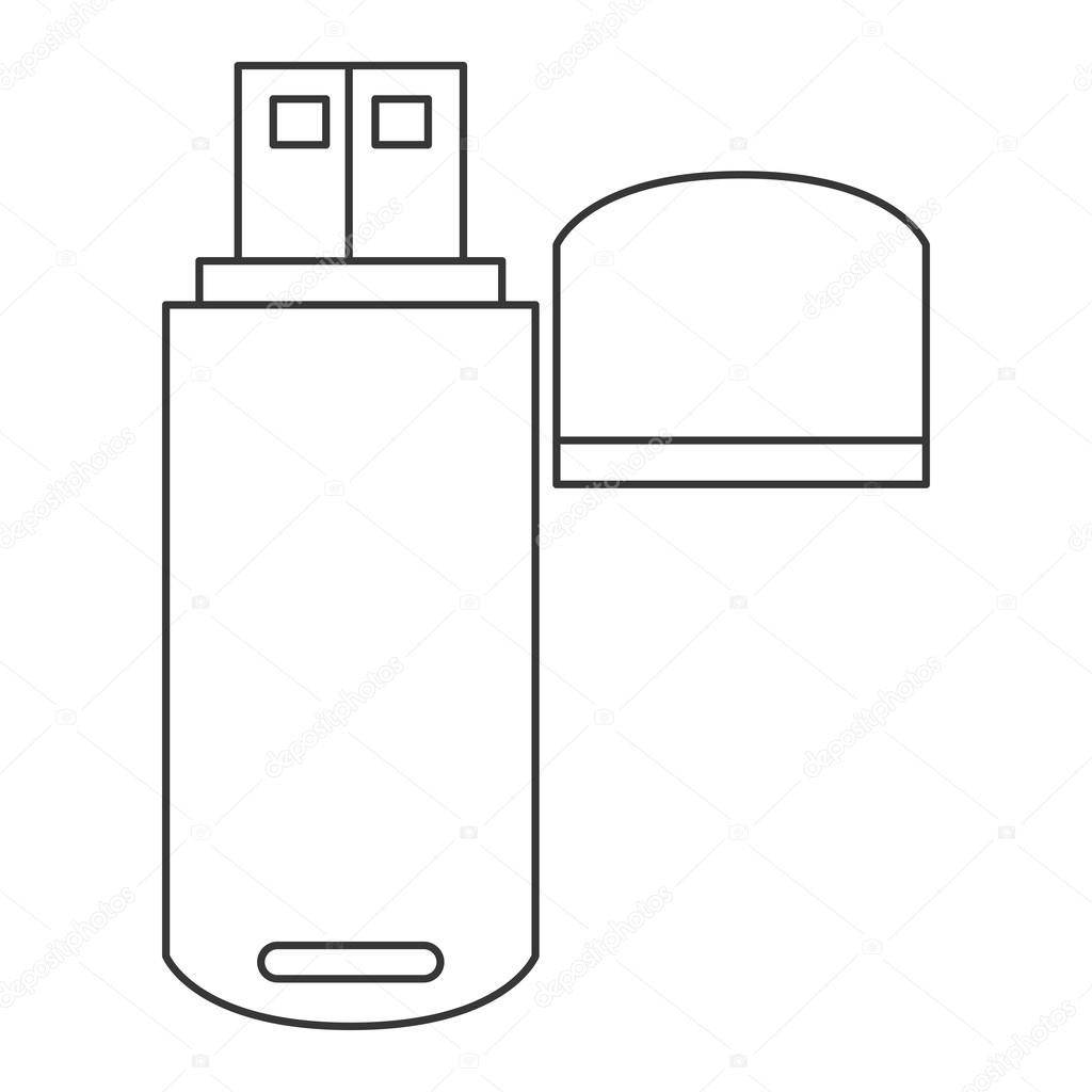 Usb Flash Drive Icon Stock Vector By ©jemastock 115258934