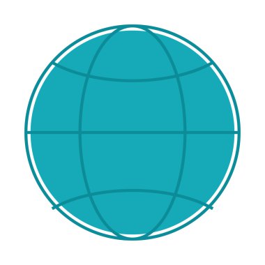 Dünya küre diyagram simgesi