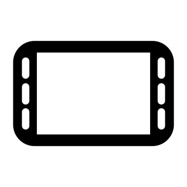 Yatay modern cep telefonu simgesi