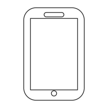 Modern cep telefonu simgesi