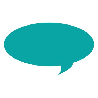 oval konuşma kabarcık simgesi