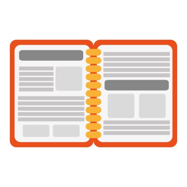 Açık not defteri simgesi