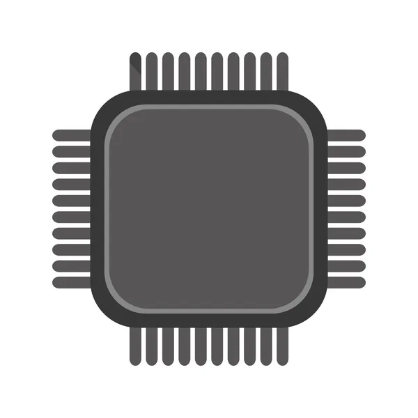Proste ikona procesora — Wektor stockowy