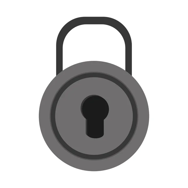 Closed safety lock icon — Stock Vector