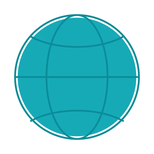 Ziemi glob ikona diagramu — Wektor stockowy