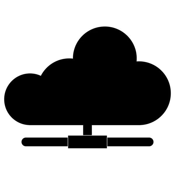 Single cloud icon — Stock Vector