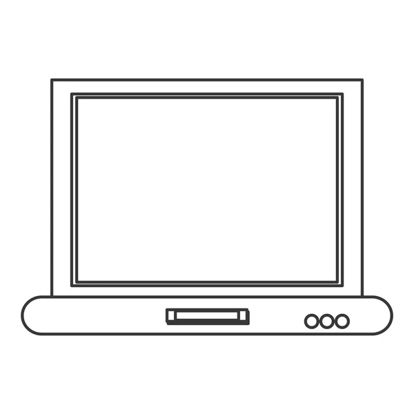 Icona della vista frontale portatile — Vettoriale Stock