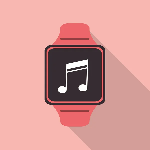 Watch icon. Wearable technology design. Vector graphic — Stock Vector