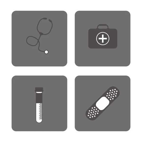 Icon set. Medisch en gezondheidszorg ontwerp. Vectorafbeelding — Stockvector