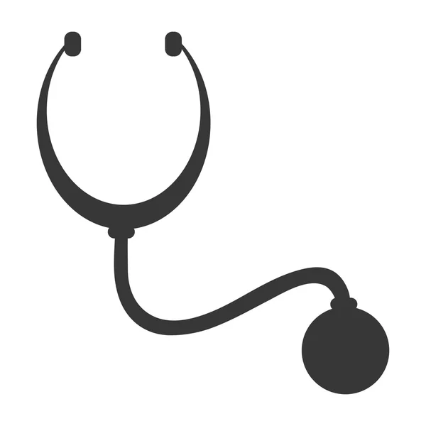 Single stethoscope icon — Stock Vector